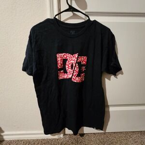 DC Shoes T-Shirt Mens Black Graphic Print Short Sleeve Crew Neck Casual Top